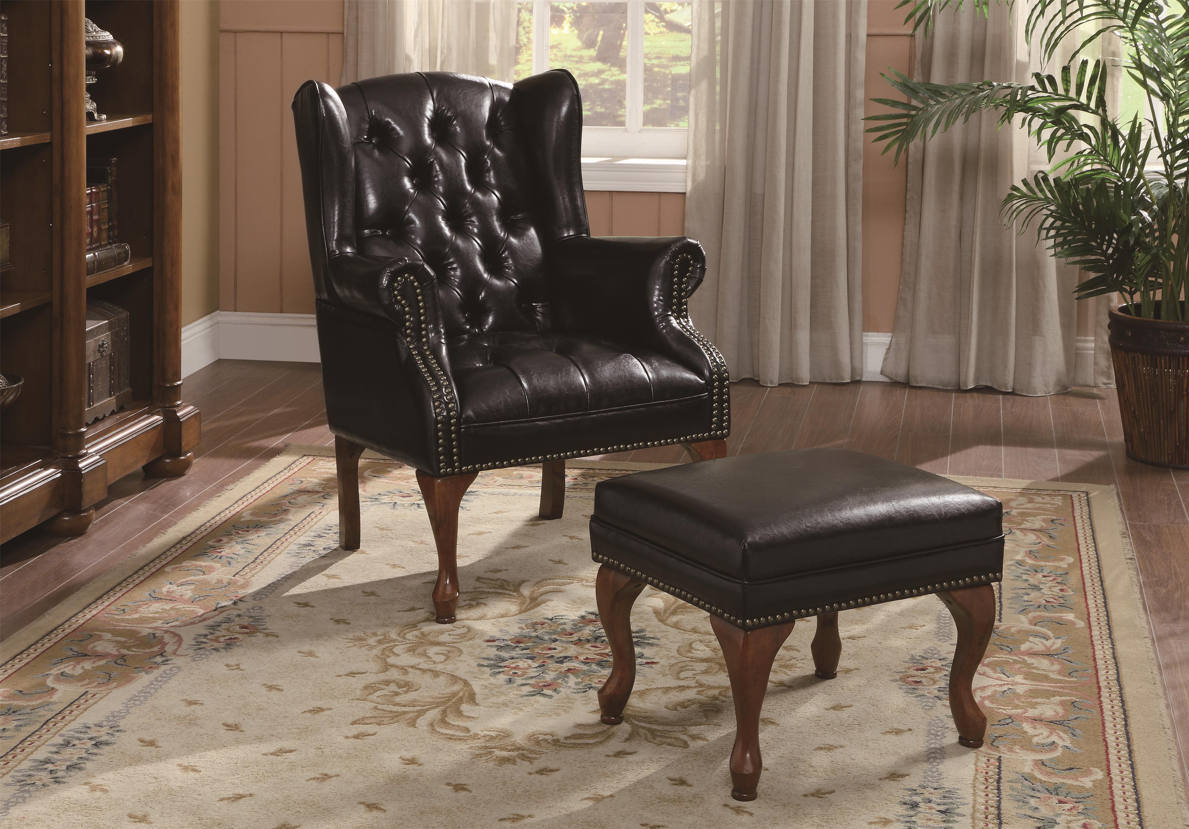 Tufted chair and 2025 ottoman